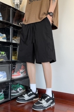 抖音品质冰丝短裤男款夏季2025新款潮牌裤A146-GY253特p30量大优，男装牛仔裤，HDA146