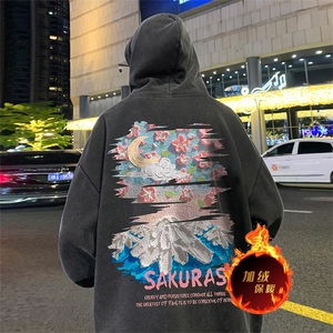直播品质 500克重磅美式做旧水洗卫衣 SL1529-常规特P55加绒特P65图片