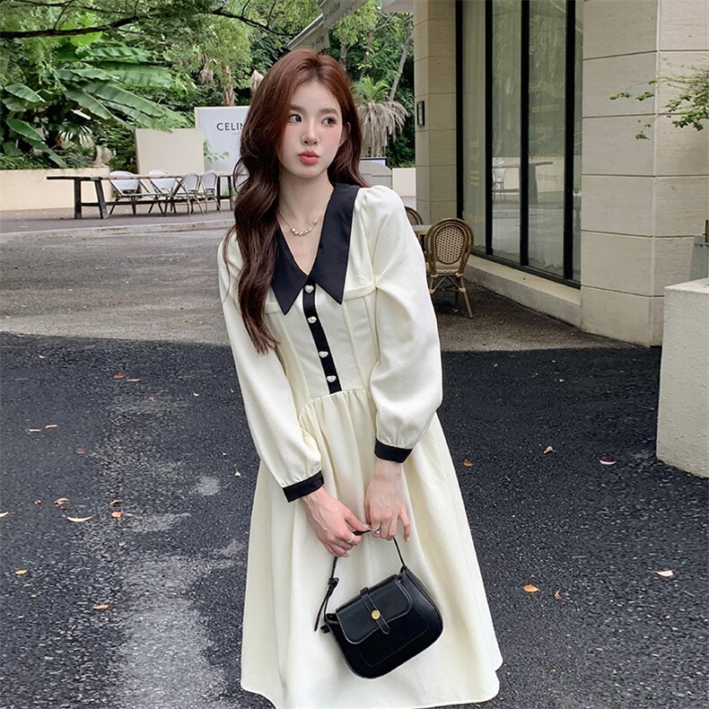【新品首-发】2023年初恋甜美法式连衣裙ZB212-2382-P125-K175,女装连衣裙,浙宝285（原212）