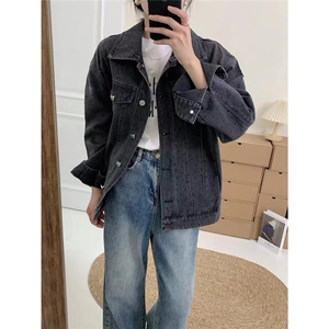 男秋季款满天星牛仔夹克宽松型外套JA26-P105图片