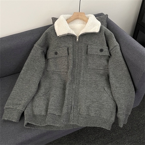 【量大价格可谈】日系秋冬加厚羊羔绒棉衣男女外套 SCT26 P140图片