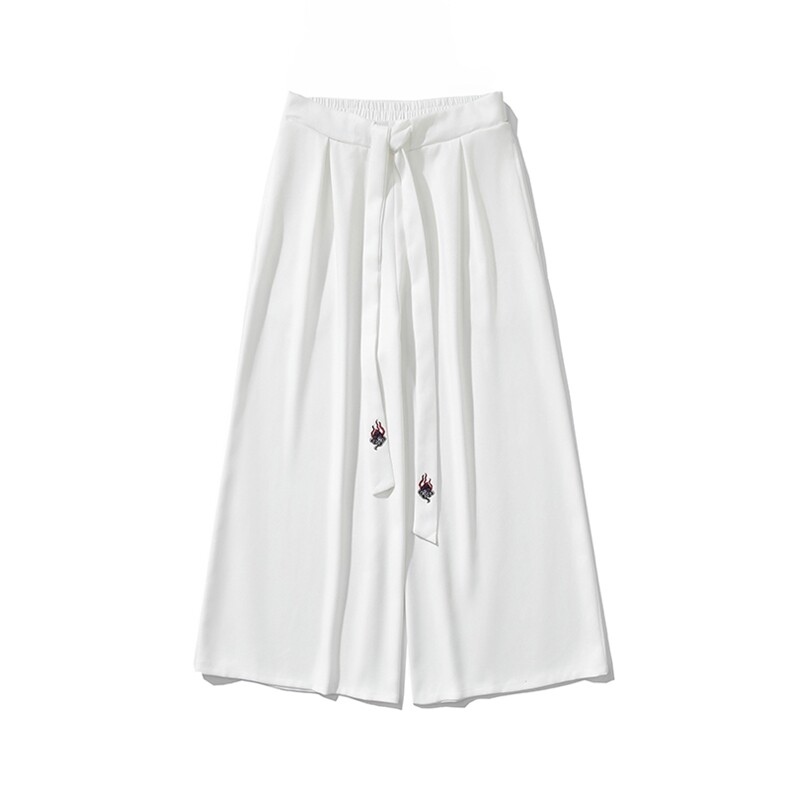 秋冬新款风宽松休闲裙裤汉服阔腿裤宋裤新中式情侣K272/P75,男装民族服装,钱塘713
