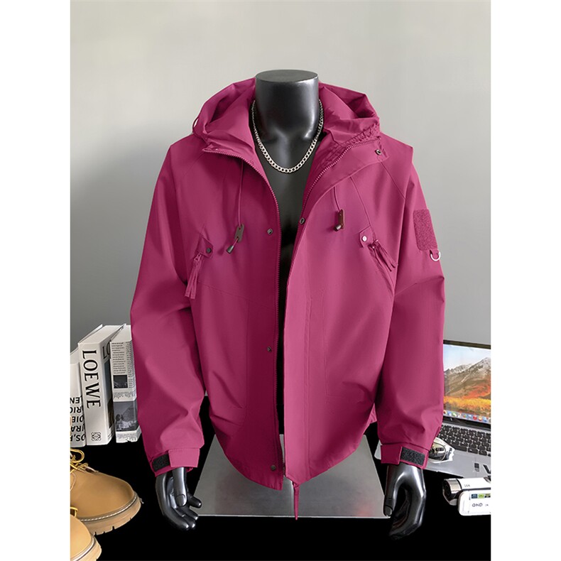 连帽冲锋衣男户外防水男士夹克休闲情侣外套A266-JK8013-P45，男装夹克，电商A266