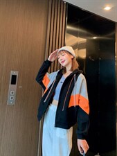 2022春装新款休闲时尚针织棒球针织外套，其它，Lime meca 俪米