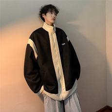 夹克男韩版潮流拼色百搭高街2026秋夏新款ins宽松外套W4684-P60，男装夹克，星座412