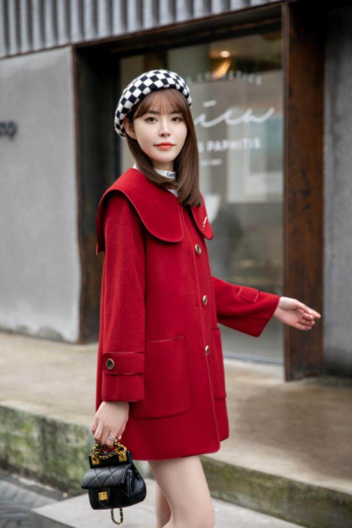 现货供应：冬装新款双面羊绒大衣外套M一XX，其它，拉思维加丝