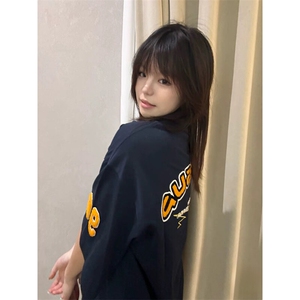 万针全刺绣工艺抖音得物高品质260克重磅纯棉双纱美式高街短袖T恤图片