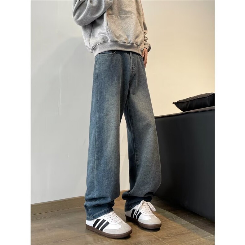 牛仔裤男2024秋冬季新款美式M607P42,男装牛仔裤,星座1116-2