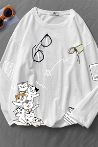 TX3115-P28 纯棉长袖t恤男大码圆领打底衫体恤上衣服图片