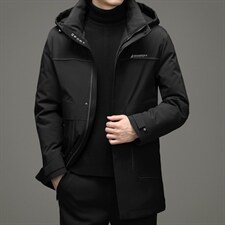 男装上衣厚款保暖连帽羽绒服中长款男士外套休闲冬季ZG2916-P360，男装羽绒服，电商B212（原钱塘6029）