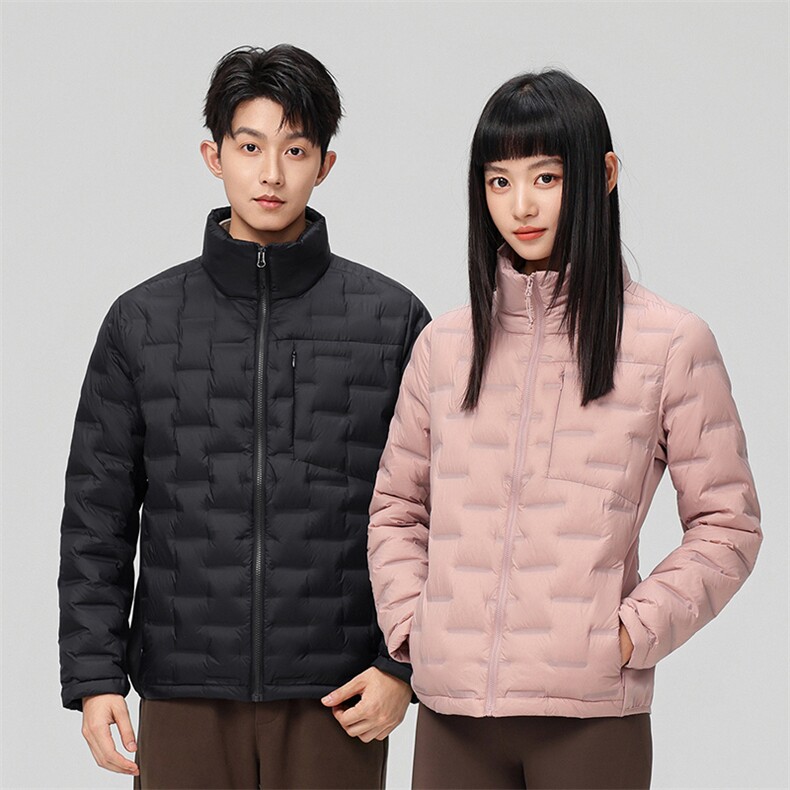 新款90绒子轻薄情侣装羽绒服秋冬男女款立领轻薄羽绒服外套,男装羽绒服,钱塘723