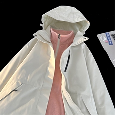 米白色（三合一女款S-3XL)
