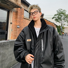 特批P100无差价冬美式PU皮棉服男加棉加厚休闲机车服皮衣外套M91，男装棉衣，电商A001-1