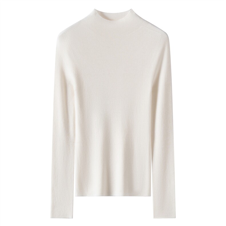 2026年秋季时尚百搭通勤简约休闲半高长袖，女装羊绒衫，蚂蚁派对工厂直营店