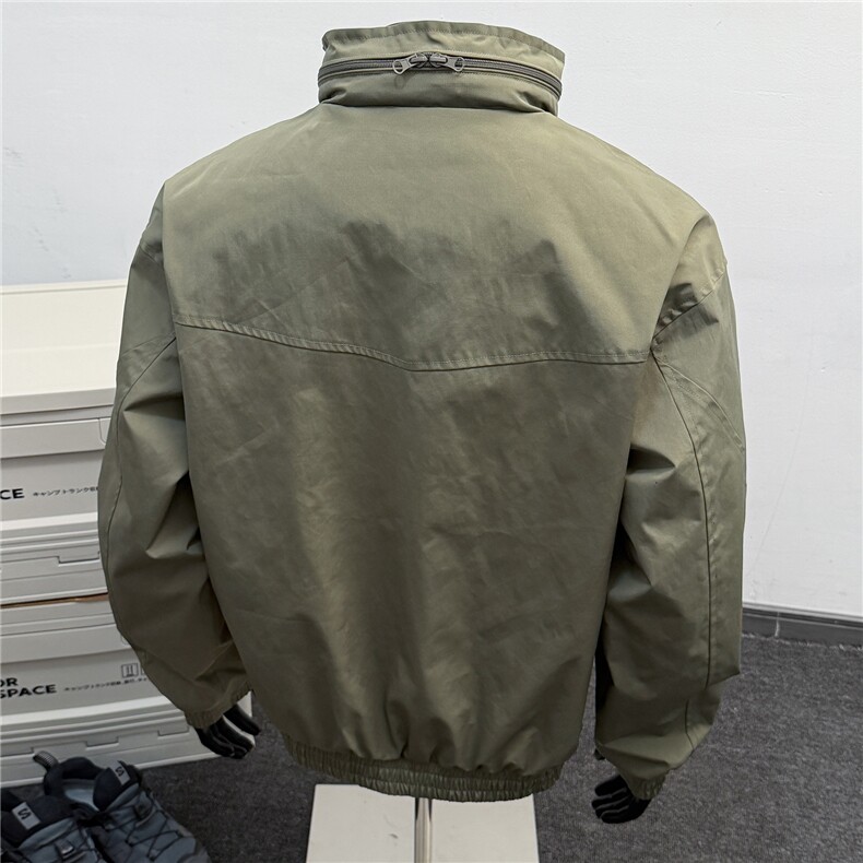 JK009假模春季工装美式带帽游骑兵夹克聚酯纤维(M-5XL)TP55,男装夹克,电商A088