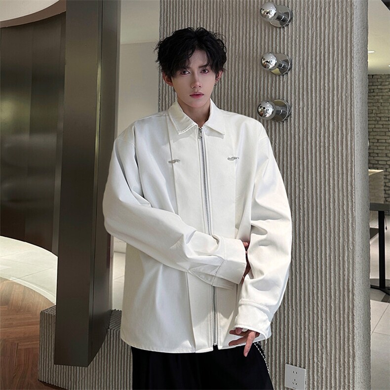 25年春夏新款已做货衬衫外套机车美式休闲打底时尚潮流衬衫P55，男装衬衫，电商B319