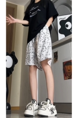 主推供视频扎染短裤男夏季五分裤K838特P30控55，男装牛仔裤，电商A309