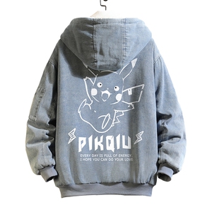 NM53078-P140 牛仔外套男大码加厚加绒衣男羊羔毛服男 砖墙图片