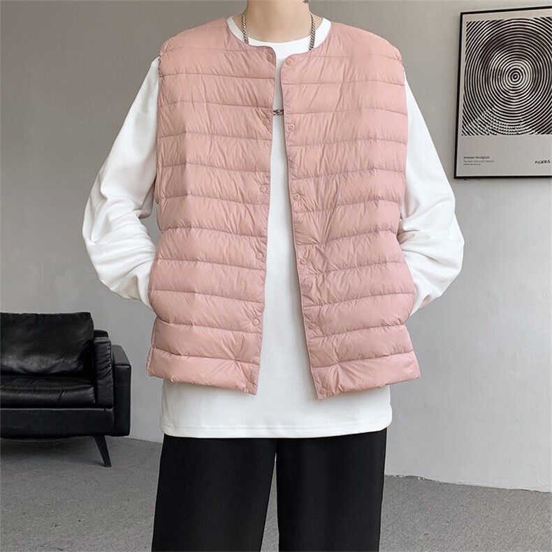 8XL-M 轻薄羽绒服马甲男背心内胆90白鸭绒马夹外套YRFC07P98控138图片