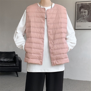 8XL-M 轻薄羽绒服马甲男背心内胆90白鸭绒马夹外套YRFC07P98控138图片