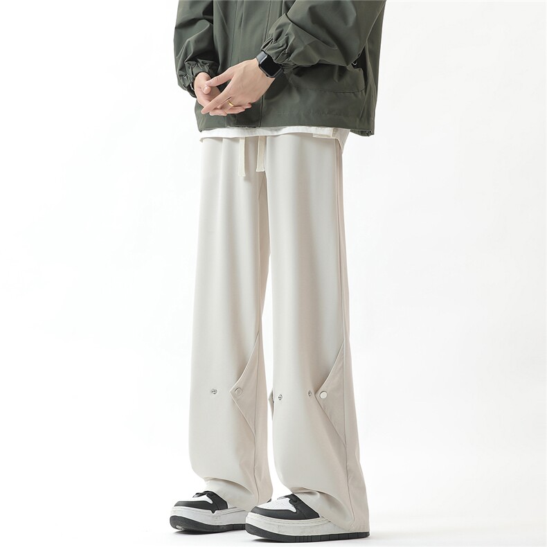 YK124P35控59品质保障！无影墙秋装垂坠微喇纽扣潮流休闲西裤，男装西裤，电商A249