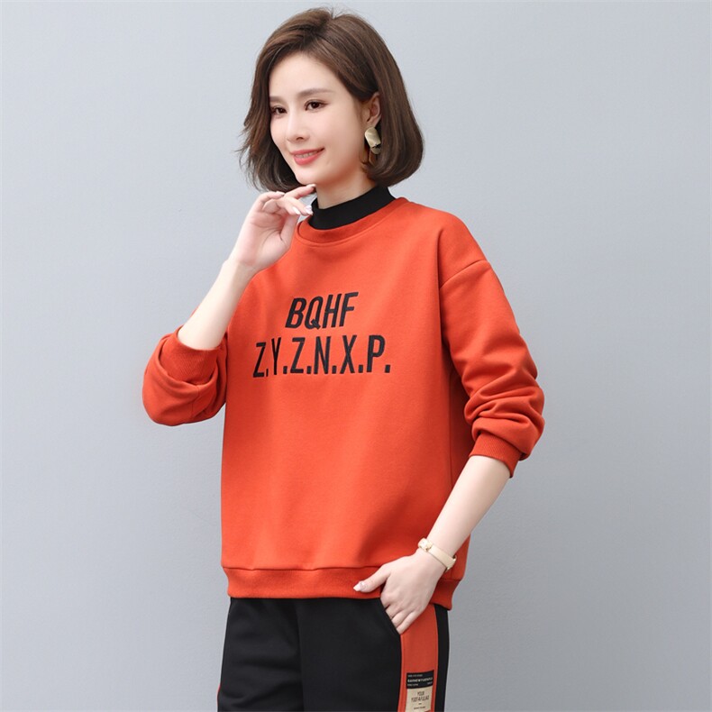2022新款时尚潮流刺绣加绒卫衣宽松显瘦保暖外套,女装卫衣/绒衫,依恋蒂丝
