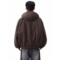 纯色连帽飞行夹克男士秋冬新款潮牌百搭宽松休闲外套M86，男装夹克，星座1116A（原606A-3）