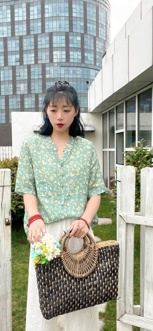 纯苎连衣裙小衫裤子裙子衬衣 时尚风 风淑女风休闲风，女装连衣裙，川哲