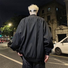 新品时尚绣花夹克高级感潮流宽松百搭夹克外套JK0158-P65，男装夹克，星座308B-1