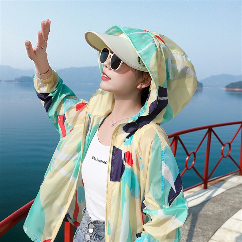 防晒衣女款夏季2025新款宽松中长款薄款春夏外套开衫透气防晒服潮,女装防晒衣,可可小西
