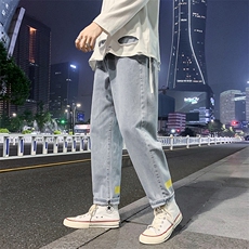 NK991-P30秋季港风牛仔裤男宽松直筒潮流韩版百搭老爹裤，男装牛仔裤，星座410-6（原星座1304-1）