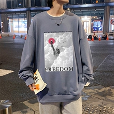 S6326-P28秋季圆领卫衣男大码韩版宽松长袖外套，男装卫衣，电商A040