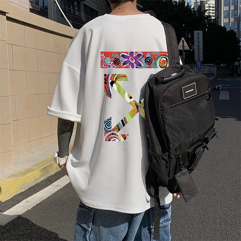 Q11169-P30 春夏季七分袖t恤男大码五分袖男短袖中袖图片