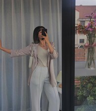 醋酸外套高端时尚，面料吸湿透气性、回弹性好。，其它，蓝衣可