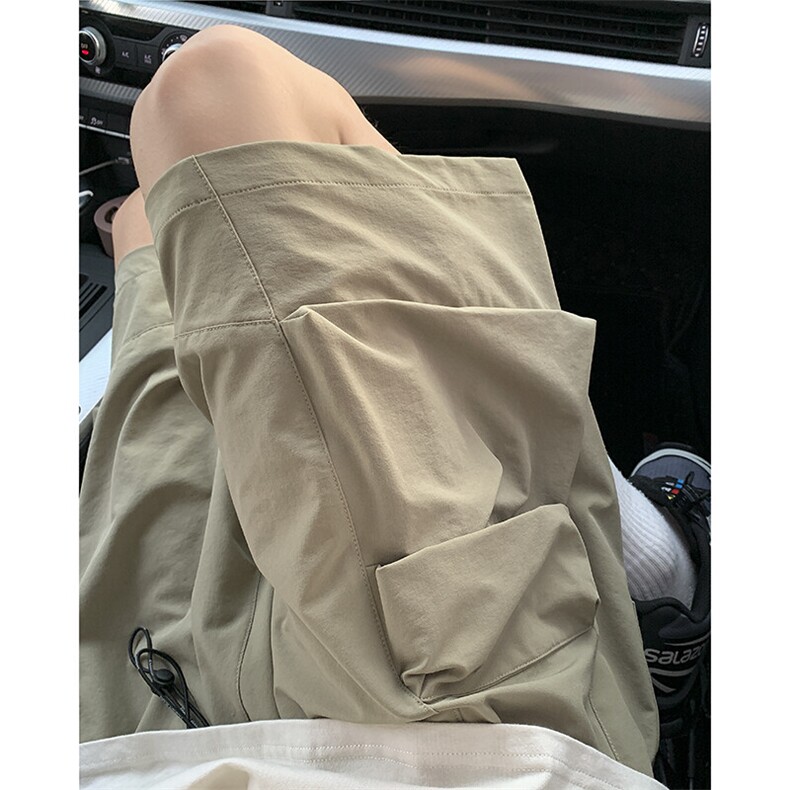 夏季冰丝工装拼接五分短裤车景XZ604-DK227-P35控48,男装牛仔裤,星座604