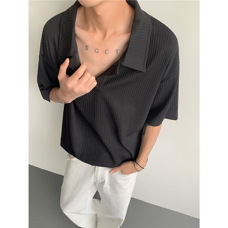 宽松男生五分袖T恤KD674-P25,男装T恤,电商D312-1