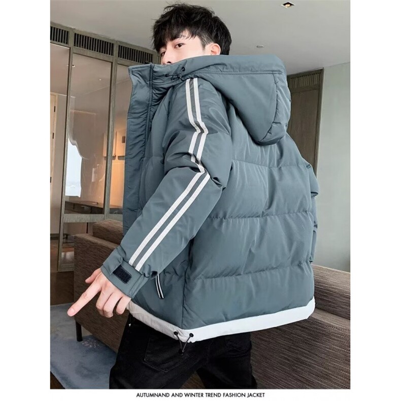 羽绒服男款冬季加厚保暖冬装冬天上衣服潮牌工装帅气短款鸭绒外套,男装羽绒服,星座1210-1