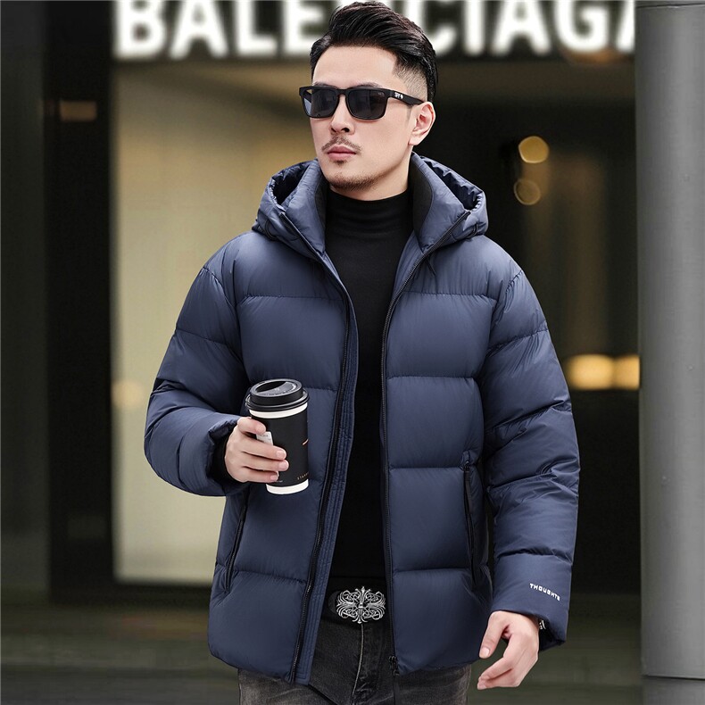 B2618鹅绒男士连帽羽绒服基础主推，男装羽绒服，钱塘207-1