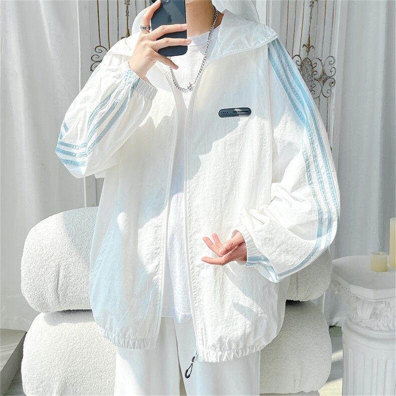 F151/P50有报告UPF50+紫外线防晒衣连帽外套防晒服织带有夜光，男装防晒衣，电商基地A050