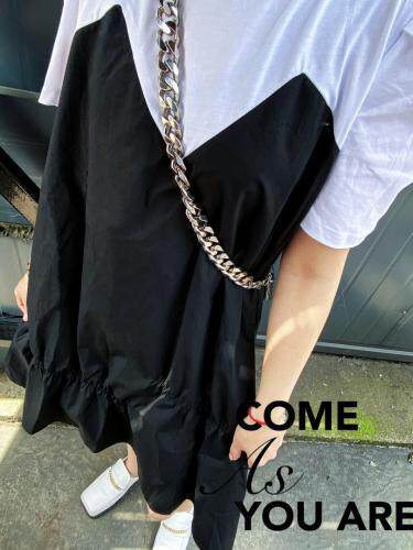 拼接连衣裙，女装连衣裙，DFC 大帆船