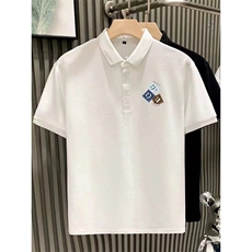 polo衫短袖男士2025夏季新款修身透气珠地棉男士半袖T恤翻领上衣，男装Polo衫，电商B212（原钱塘6029）