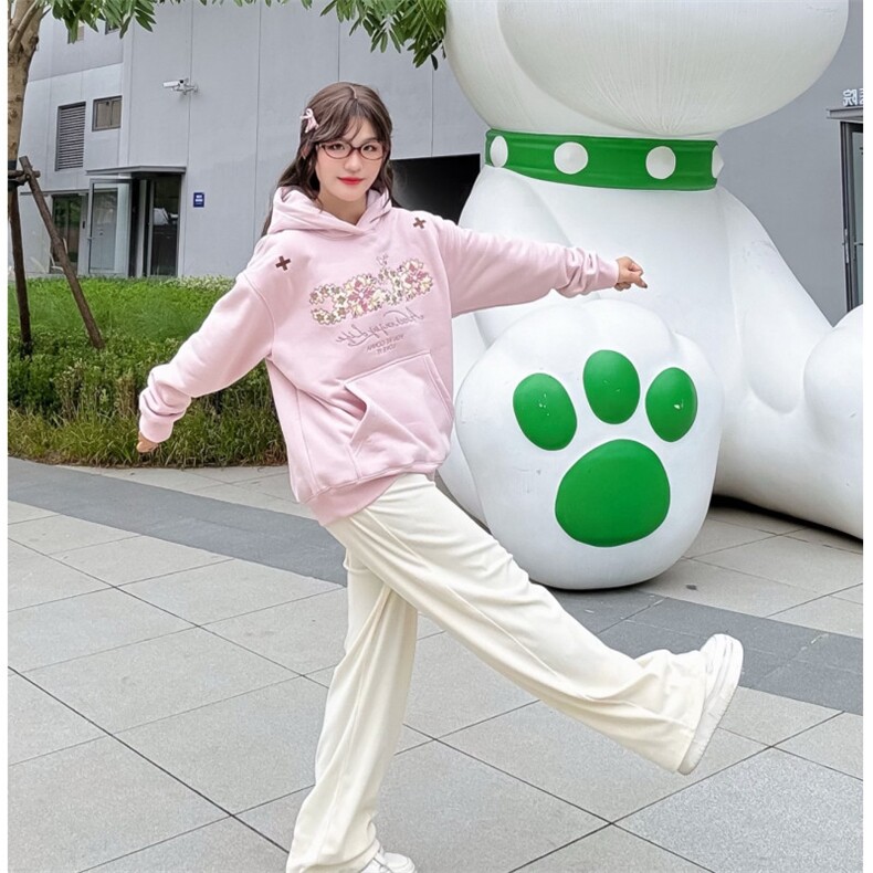5681-P57新款甜美百搭纯棉华棉复合休闲宽松卫衣加绒,男装卫衣,星座617A-2