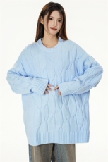 特批新款女模绵羊绒高品质花纹圆领毛衣针织衫A268-M503特批50，男装针织衫/毛衣，电商A268