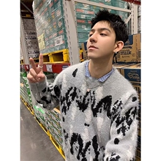 JY304-P58圆领毛衣针织衫男潮牌帅气秋冬季打底衫，男装T恤，星座1501-3
