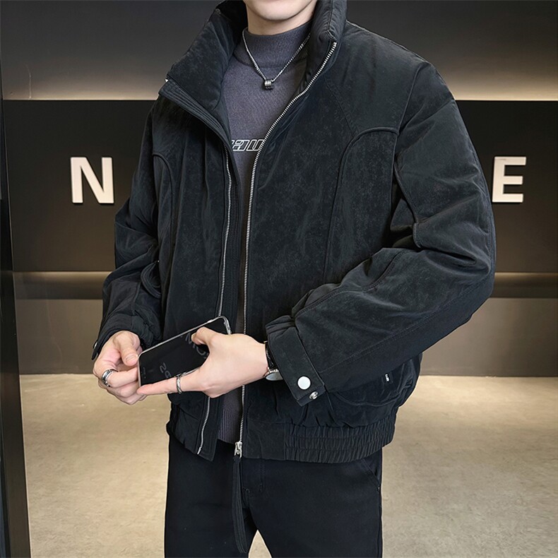90标立领绒面设计白鸭绒羽绒服潮牌保暖外套YR9100-P309,男装羽绒服,电商D342