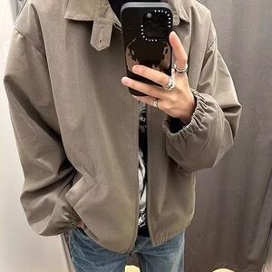 美式复古短款外套男女同款秋冬潮牌高级感痞帅棒球服夹克图片
