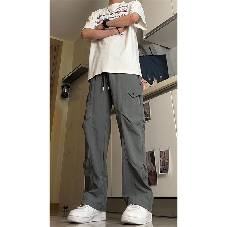 特批30夏季薄款速干休闲宽松工装裤锦纶,男装工装外套,电商基地A086