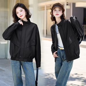 现货2024新美拉德穿搭口碑仿羊皮宝藏私服C位复古皮衣外套女秋冬图片