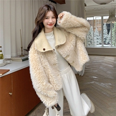 新款！冬装两面穿皮毛一体外套2C133-8989-P215-K318，女装皮草，2C133