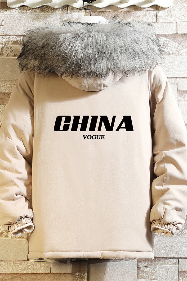 MM48001-P130冬季大毛领棉衣男士大码加厚棉袄男棉服砖墙,男装棉衣,电商A040A